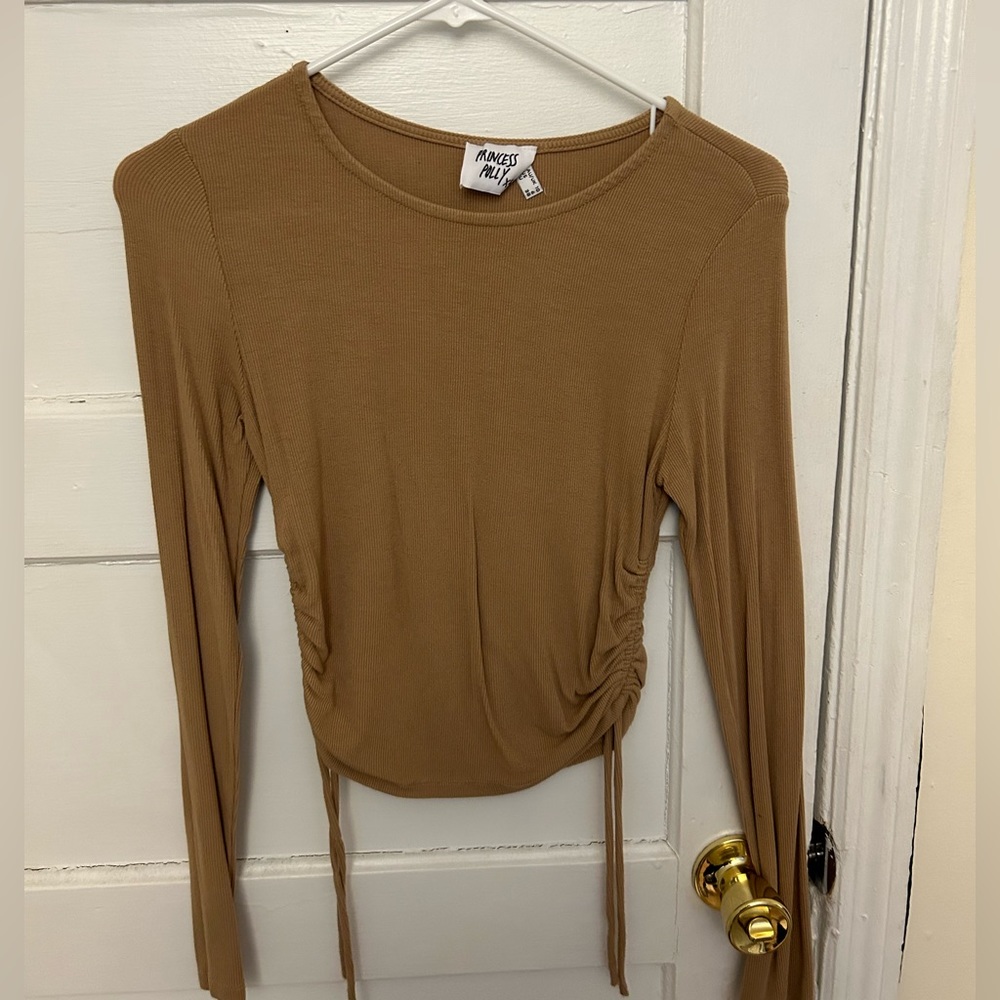 Princess Polly Long Sleeve Shirt with side ruching